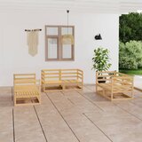 Maison Chic Seti vrtnega pohištva - Vrtna garnitura - Vrtni pohištvo set 6-delna trdna borovina, (21818466) | Shoptok.si