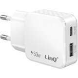 LINQ Univerzalni Polnilnik z Dvema Vhodoma USB-C in USB-A 30W, Bela, (5000275919) Cene