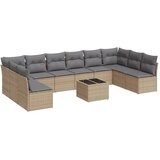  11-dijelni set vrtnih sofa od poliratana s jastucima bež | shoptok.hr