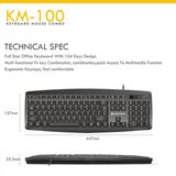  Tastatura + Mis USB Fantech GO KM-100 US crna | Eponuda.com