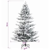  Umjetno božićno drvce s nogom 150 cm 150 LED lampica - Bijela 150 cm s LED svjetlima | shoptok.hr