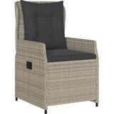  5-dijelni vrtni blagovaonski set od poliratana s jastucima sivi Siva 80 x 80 x 74 cm | shoptok.hr