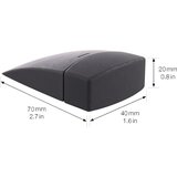 Wagner Talni blažilnik za vrata, DxŠxV 63 x 38 x 20 mm, črne barve | Shoptok.si
