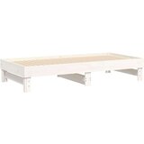  Dnevni ležaj na izvlačenje bijeli 2x(75x190)cm masivna borovina | shoptok.hr