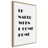  Slika - Homecoming (1-part) - Black and White English Inscriptions 60x90 U prirodnom drvenom okviru | shoptok.hr