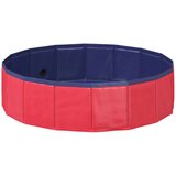  Sklopiva bazen za pse Crvena i plava 80 x 80 x 20 cm PVC - Crvena 80 x 20 cm | shoptok.hr