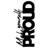 Wallity zidna dekoracija Make Yourself Proud, 56x26cm, Crna | Eponuda.com