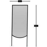 Hanah home Metalno ogledalo Econo Black | ePonuda.com