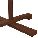  Drveno božićno drvce 180 cm Bambus i masivno borovo drvo - 180 cm Tamno smeđa | shoptok.hr