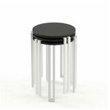 Hanah home Set 3 stočića Palma Black White Cene