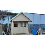 Male kuće Drvena vrtna kuća BUNKIE 290 × 380 cm – bez završnog krovnog pokrova | shoptok.hr