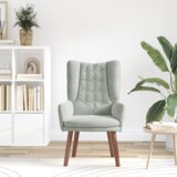  Udobna Fotelja Svjetlosiva Velvet | shoptok.hr