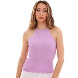 Dewberry Z2022 WOMEN'S KROP BLOUSE-ON PURPLE | shoptok.hr