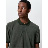 Koton Polo T-Shirt with Buttoned Slim Fit Patterned Short Sleeve Cene