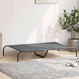 vidaXL Povišeni krevet za pse sivi 130x80x20 cm Oxford tkanina i čelik | shoptok.hr