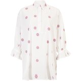 Line of Oslo Dolga srajca rumena / svetlo lila / bela | Shoptok.si