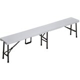  Set 2 plastične rasklopive klupe 180 cm bela Tisa 004 | ePonuda.com
