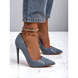 Resti Royal Fashion Women's Denim High Heel Pumps Cijene