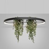 Thoro Črna aluminijasta LED viseča svetilka &amp;oslash; 110 cm RIO &amp;ndash; Slike