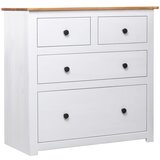 vidaXL Komoda bela 80x40x83 cm borovina Panama Range Cene