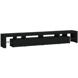 TV ormarić s LED svjetlima crni 260x36 5x40 cm | shoptok.hr