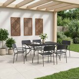  Vrtni set za objed 7 pcs Antracit Čelik | shoptok.hr