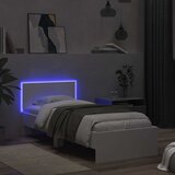  Krevetna konstrukcija s LED svjetlom Bijela 80 x 200 cm | Shoptok.si