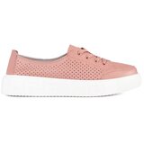 Sergio Leone Pink openwork lace-up sneakers by | Shoptok.si