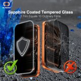 Tel Protect 10X Privacy DLC dijamantni premaz Anti-Spy kaljeno staklo za iPhone 17 Pro Max | shoptok.hr