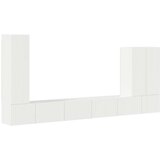  Namestitev na steno 6 pcs Visok sijaj bela - - Bela - 78.96 - 98 x 31 x 29,5 cm - 2025-vidaXL-Uvoz_2 | Shoptok.si
