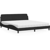 vidaXL Krevet s madracem crni 180x200 cm baršunasti Cijene