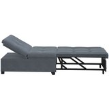 Krevet na razvlačenje Tamno siva 194 x 67 x 82 cm Baršun | Eponuda.com