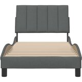 vidaXL Okvir za krevet bez madraca tamnosivi 90x190 cm od tkanine | shoptok.hr