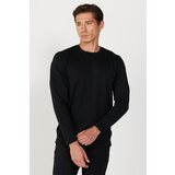 ALTINYILDIZ CLASSICS Men's Black Standard Fit Normal Cut Crew Neck Knitwear Sweater cene