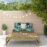 The Living Store Vrtna garnitura 2-delna z blazinami impregnirana trdna borovina - Vrtna Sedežna Garnitura, (21480422) | Shoptok.si