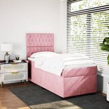 Box spring krevet s madracem ružičasti 80 x 200 cm baršunasti | shoptok.hr