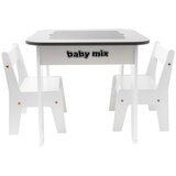 Baby Mix Otroška miza in stoli Leaf grey | Shoptok.si