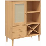 Maison Chic Komoda - Predalnik SENJA videz ratana rjava 90x40x112 cm trdna borovina, (21721146) | Shoptok.si