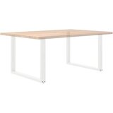  Noge za blagovaonski stol U-oblik 2 kom Bijele 100 x (72-73) cm Čelik | shoptok.hr