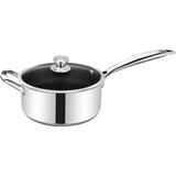 Cheffinger Premium Inox Lonec s Pokrovom in Notranjim Premazom z Satjem 20 cm, Srebrna, (21553006) | Shoptok.si