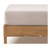 Pamučna plahta smeđe-siva s gumom 180x200 cm Simmel –