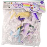  Set bijelih jednoroga s šarenim grivama - 6 kom | Shoptok.si