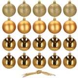  Set Božićnih Kuglica 4 cm, Zlatne - 20 komada | shoptok.hr