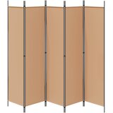  5-Panelni Pregrađivač Bež 250 x 200 cm Tkanina | shoptok.hr