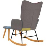  Gugalni stol s stolčkom večbarvno blago, (20702397) | Shoptok.si
