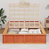  Konstrukcija postelje Voskast rjav 135 x 190 cm, (5000127023) | Shoptok.si