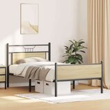  Posteljni okvir brez vzmetnice sonoma hrast 107x203 cm inž. les, (21791059) | Shoptok.si