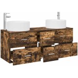  Set namještaja za kupaonicu 3 kom. Dimljeni hrast Smeđa 49.5 x 44.5 x 65.5 cm | shoptok.hr