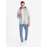 Ombre Men's softly structured hooded sweatshirt - grey | shoptok.hr