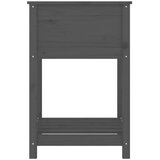 Sadilica s policom siva 54x54x81 cm od masivne borovine | shoptok.hr